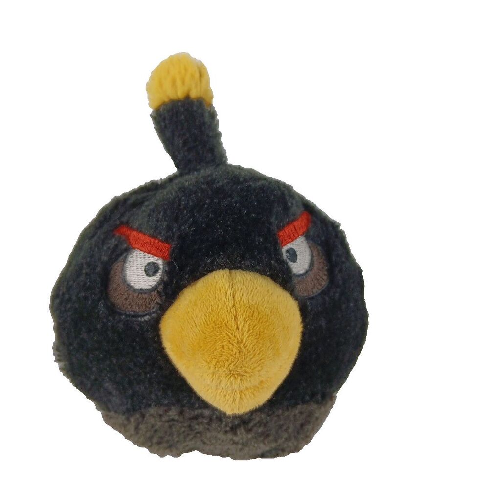 Commonwealth Angry Birds Black Bird Bomb Plush Stuffed Animal Toy Plush 2011
